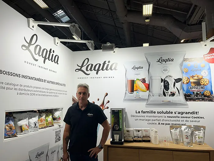 Michel en el Stand de la Feria Internacional de Vending en París